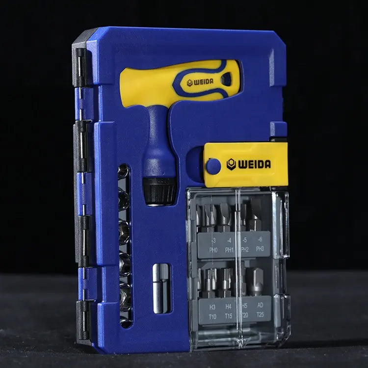 Household  24 in 1 Bits And Socket Wrench Set With Storage Case