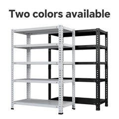 Household storage rack, adjustable display rack, carbon steel storage rack 120cm * 50cm * 180cm, five layers (black)