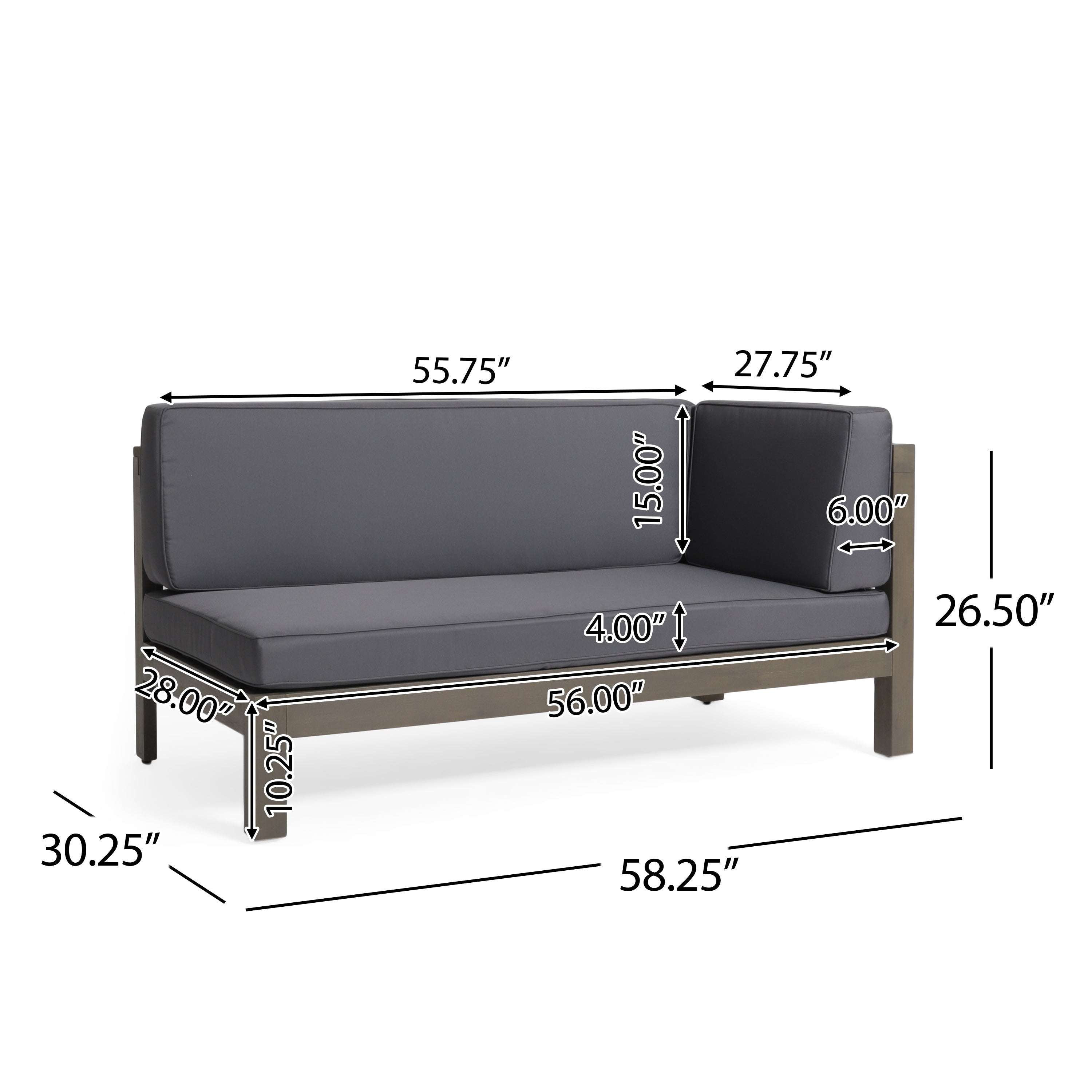 BRAVA X-BACK LEFT -RIGHT CORNER BENCH SET