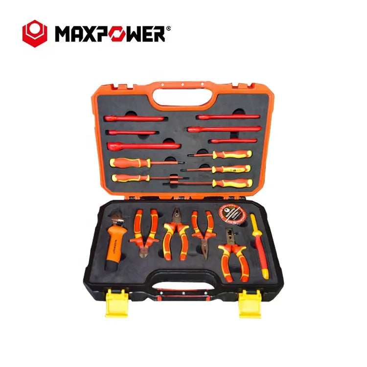 1000 Volt 19pcs Insulated Electricians VDE Insulated Hand Tools Set with Waterproof Case