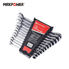 12pcs Wrench Herramientas Ratcheting Combination Wrench Spanner Set with Tool Box