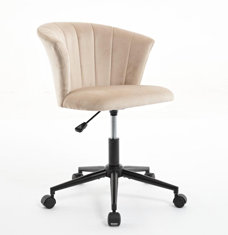 Home Office Chair, Velvet Fabric Swivel Flower Shape Computer Desk Chair for Home Office or Bedroom