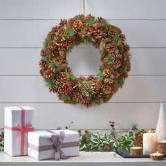 *CLEARANCE SALE* 18.5'' PINE CONE WREATH