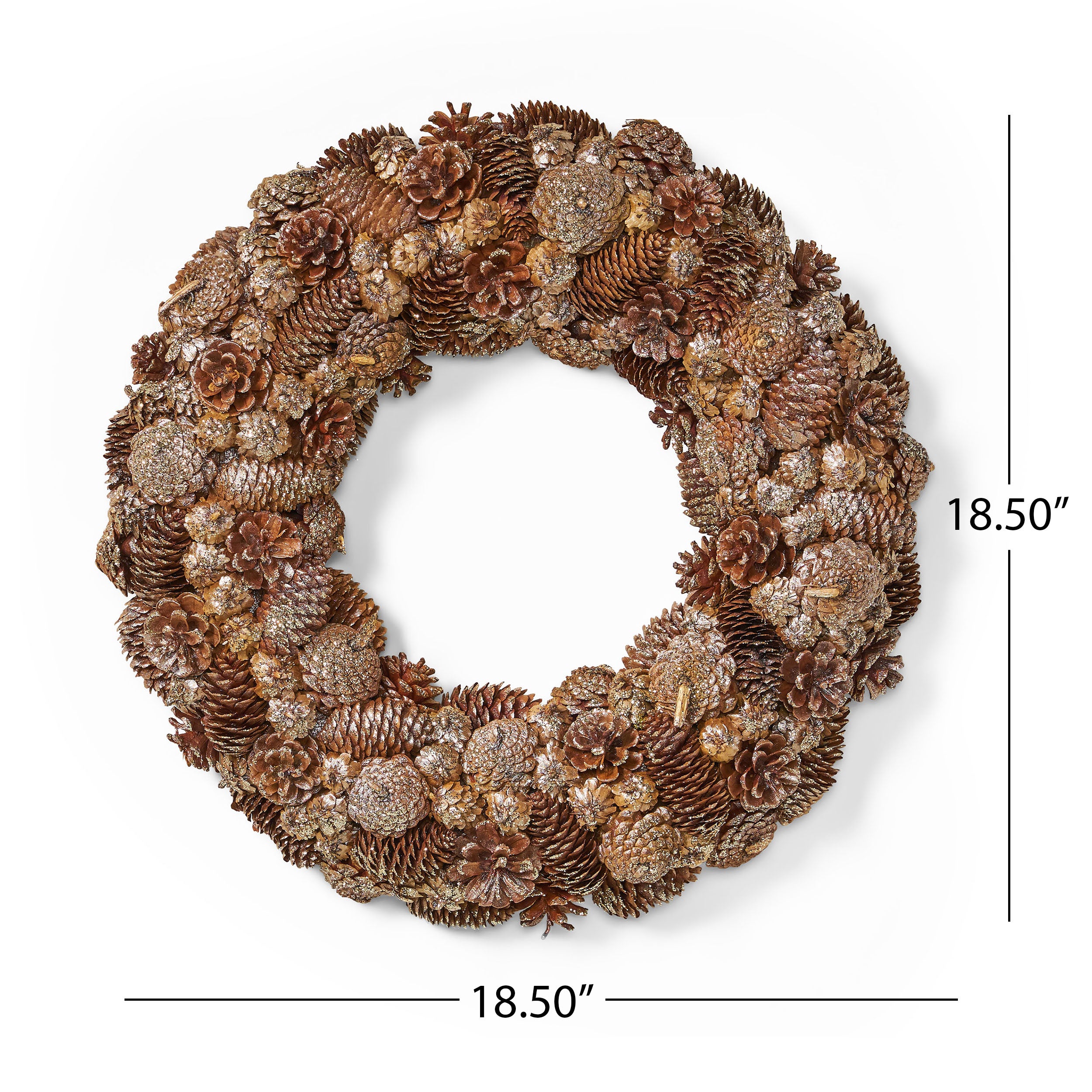 18.5'' PINE CONE WREATH