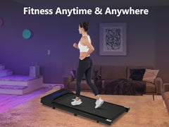 New 8.10 Walking Pad Under Home Desktop Treadmill -2.5HP Walking Treadmill 0.6-4MPH 300LBS Capacity Remote Control Battery