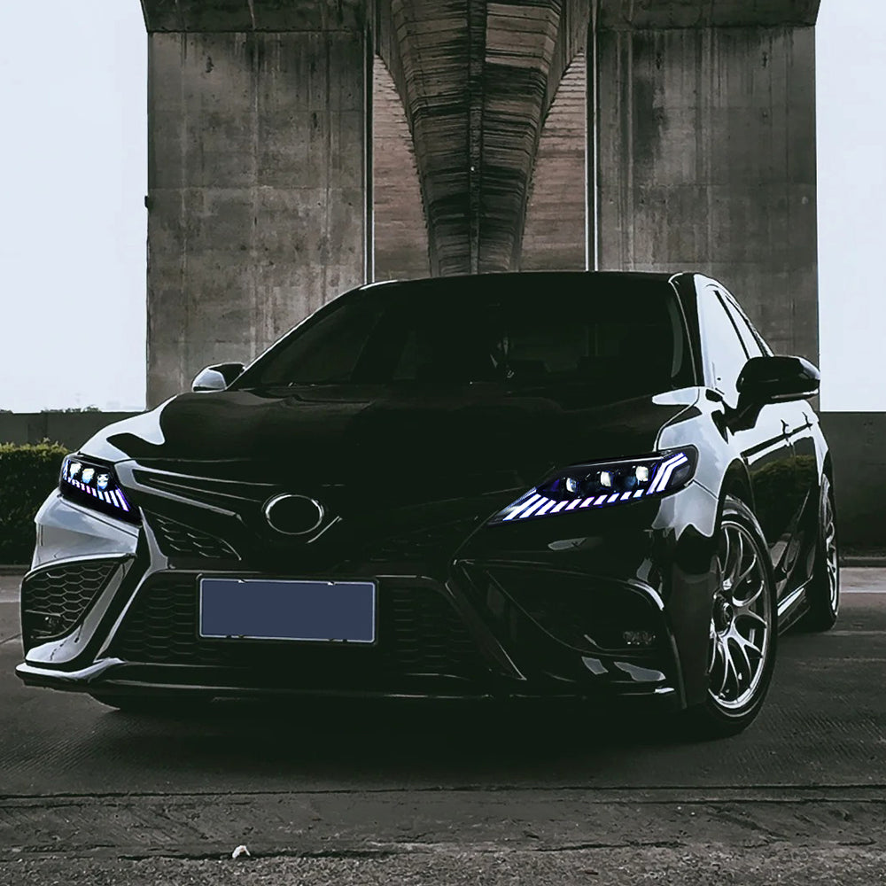 RGB Headlights For 2018-2024 Toyota Camry LE SE XLE XSE TRD (Audi Model)