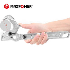 Silver One-hand Adjustable Plumbing Wrench 12 inch Self-adjusting Pipe Wrench