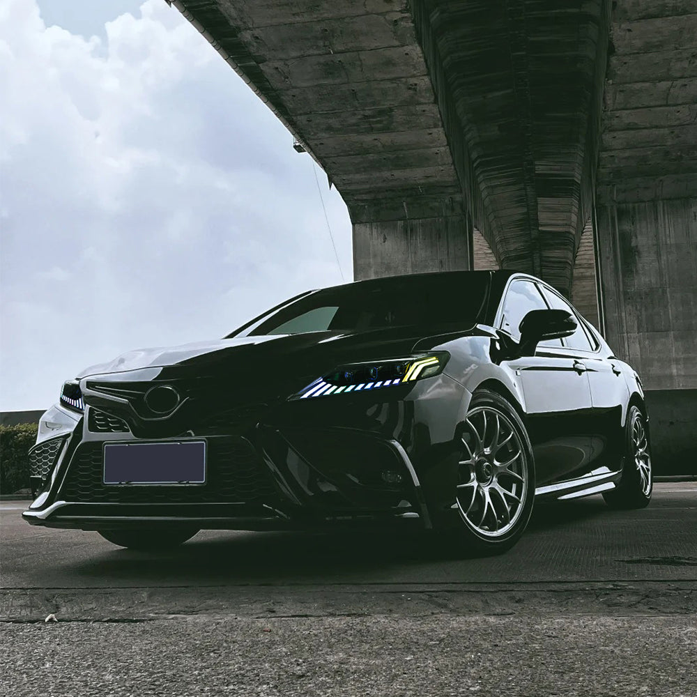RGB Headlights For 2018-2024 Toyota Camry LE SE XLE XSE TRD (Audi Model)