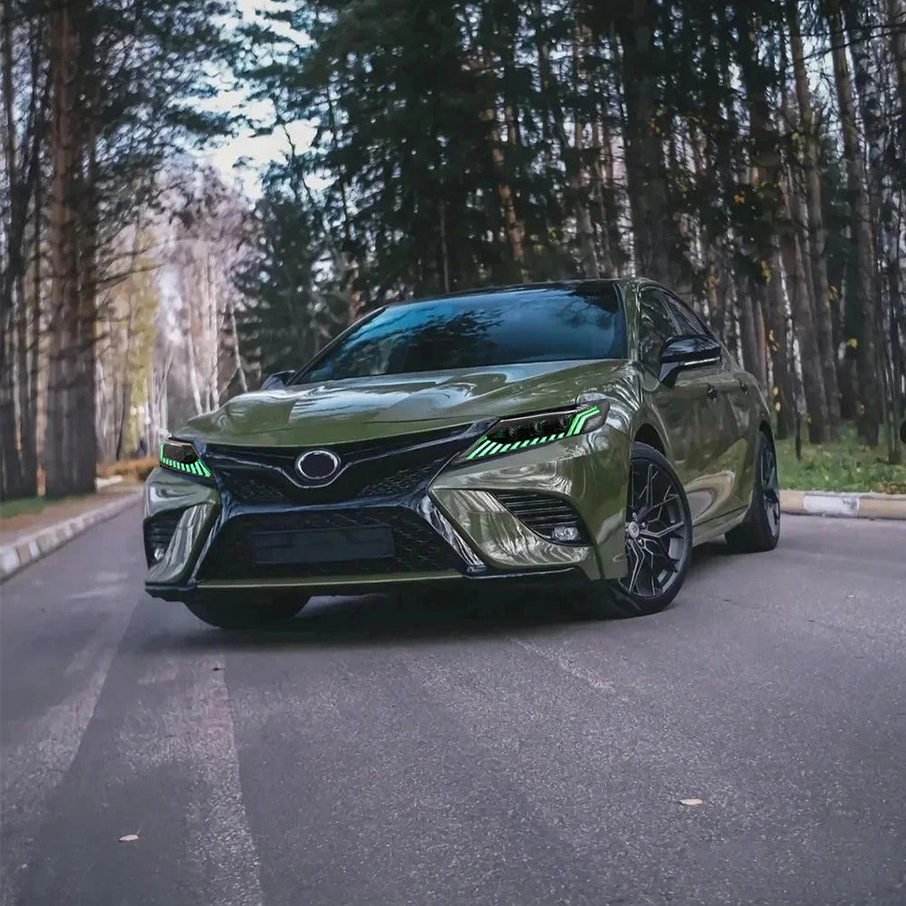 RGB Headlights For 2018-2024 Toyota Camry LE SE XLE XSE TRD (Audi Model)