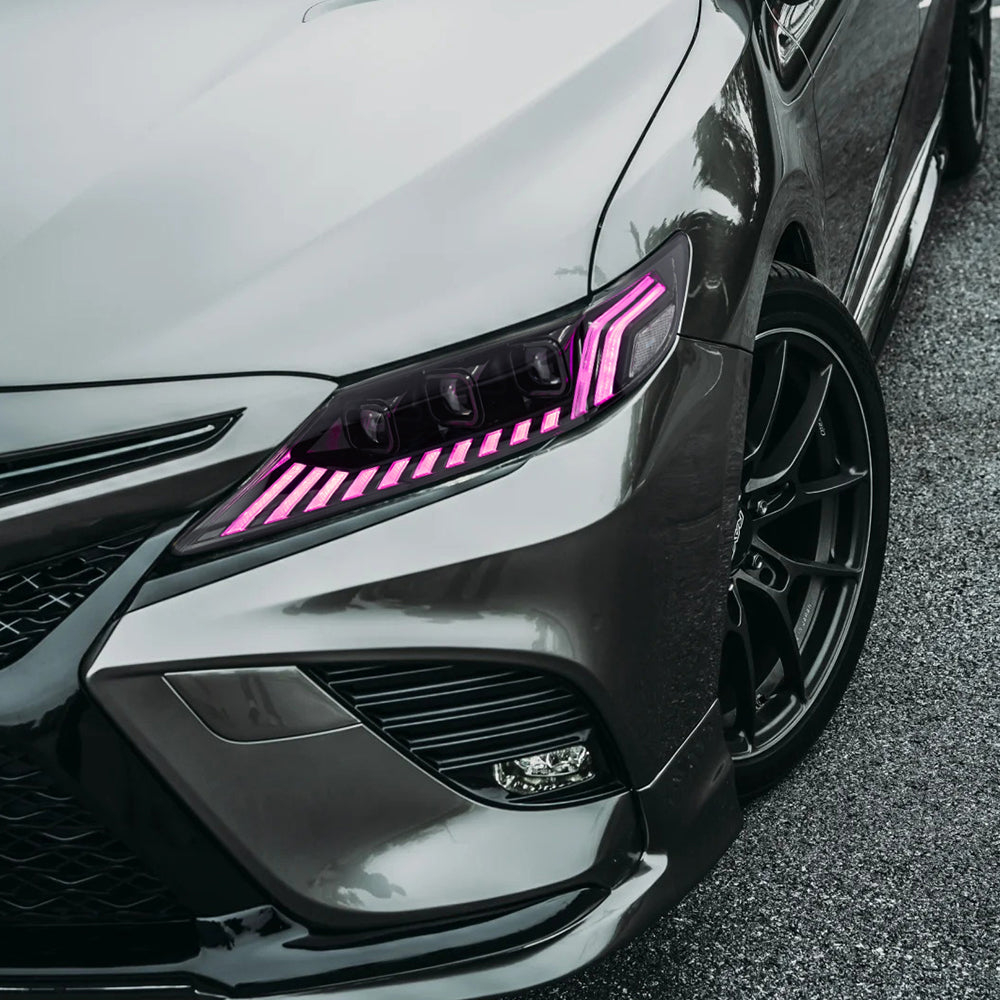 RGB Headlights For 2018-2024 Toyota Camry LE SE XLE XSE TRD (Audi Model)