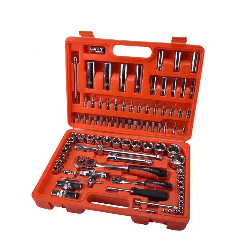 High Quality 94pcs Hand Tool Sets Car Repair Tool Kit Set Mechanical Tools Box for Home Socket Wrench Set Ratchet Screwdriver Kit