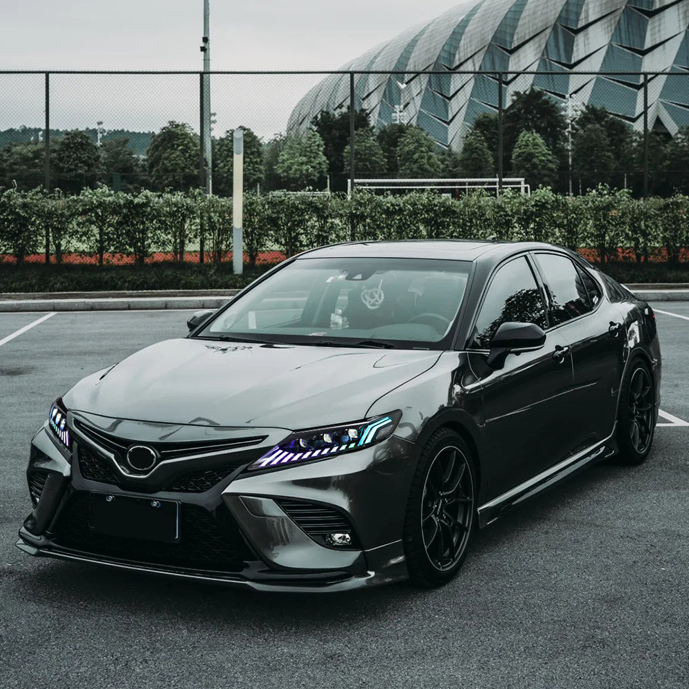 RGB Headlights For 2018-2024 Toyota Camry LE SE XLE XSE TRD (Audi Model)