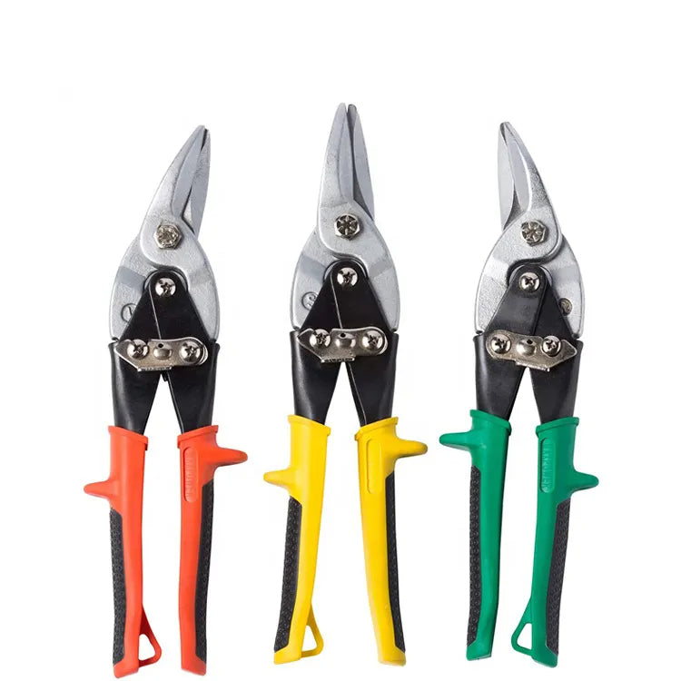 Left, Right and Straight Cut heavy duty crv cutting tin aviation snips