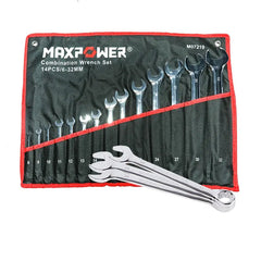 Extra Long CRV Chrome Vanadium Steel 9pcs Combination Wrenches Maintenance Tool