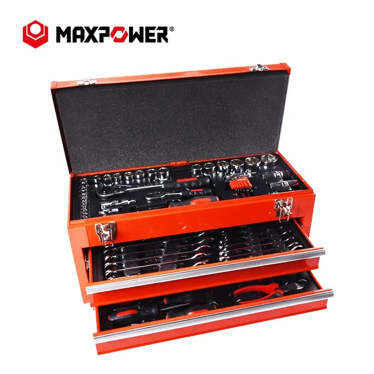 90 pcs Auto Repair Tool Set for Mechanics, Quick Release Ratchet Handle, Socket Wrench Set