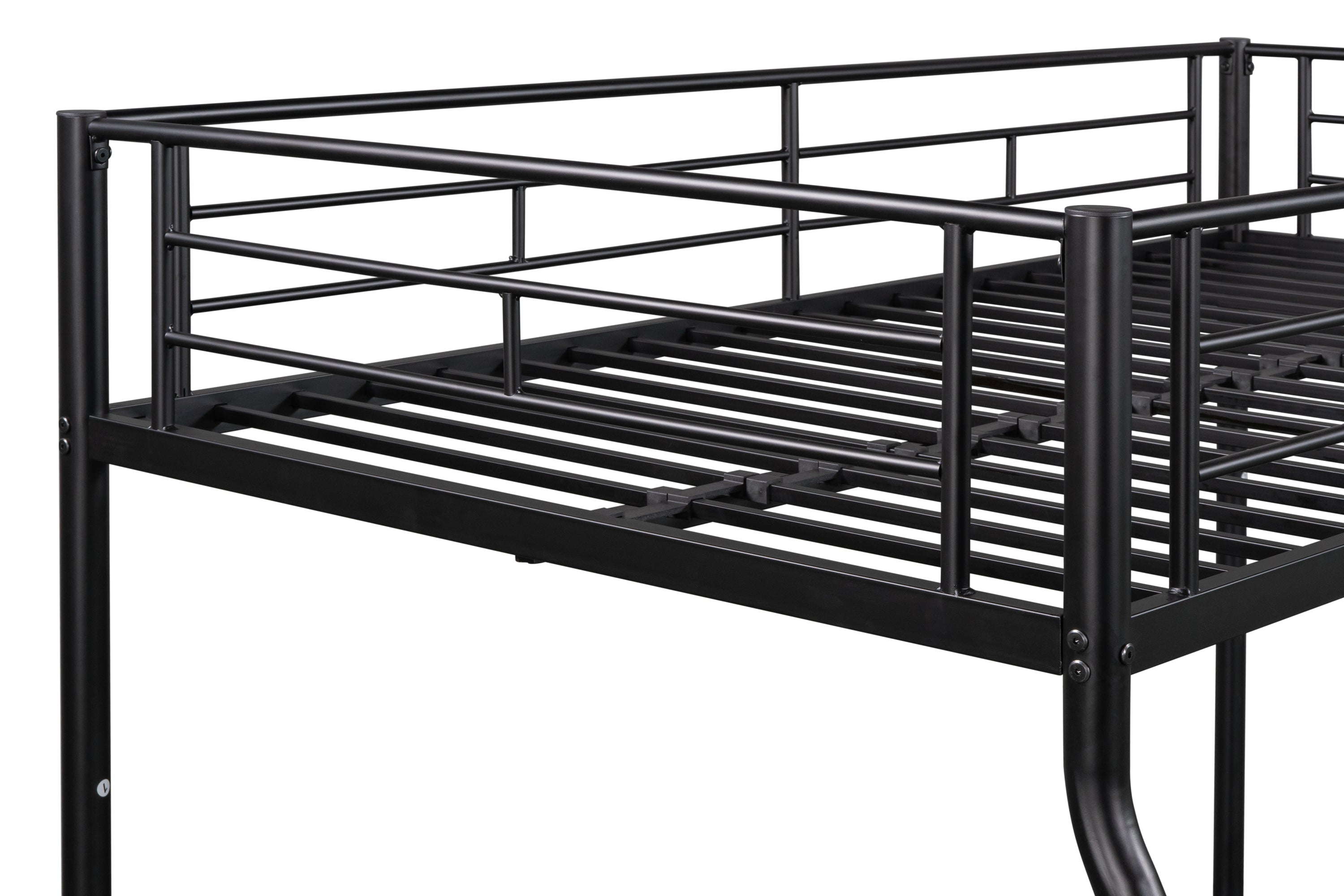 Metal Twin over Full Bunk Bed/ Heavy-duty Sturdy Metal/ Noise Reduced/ Safety Guardrail/ CPC Certified/ No Box Spring Needed