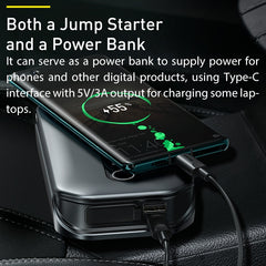 Baseus 1000A Car Jump Starter Power Bank 12000mAh Portable Battery Station For 3.5L/6L Car Emergency Booster Starting Device