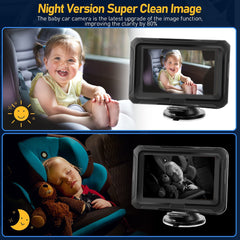 4.3 inch private model HD 1080P car baby monitor car baby mirror