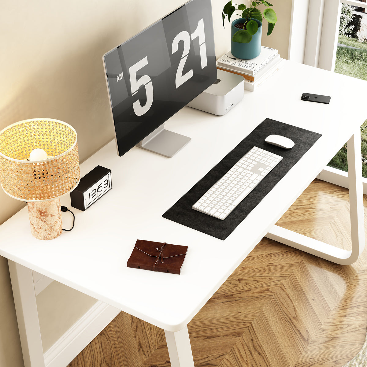 L47.2inch Computer desk table simple gaming table chair Home desk Student writing desk Bedroom desk workbench desk