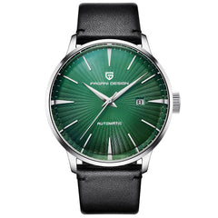 PAGANI DESIGN Men's Genuine Leather Automatic Watch