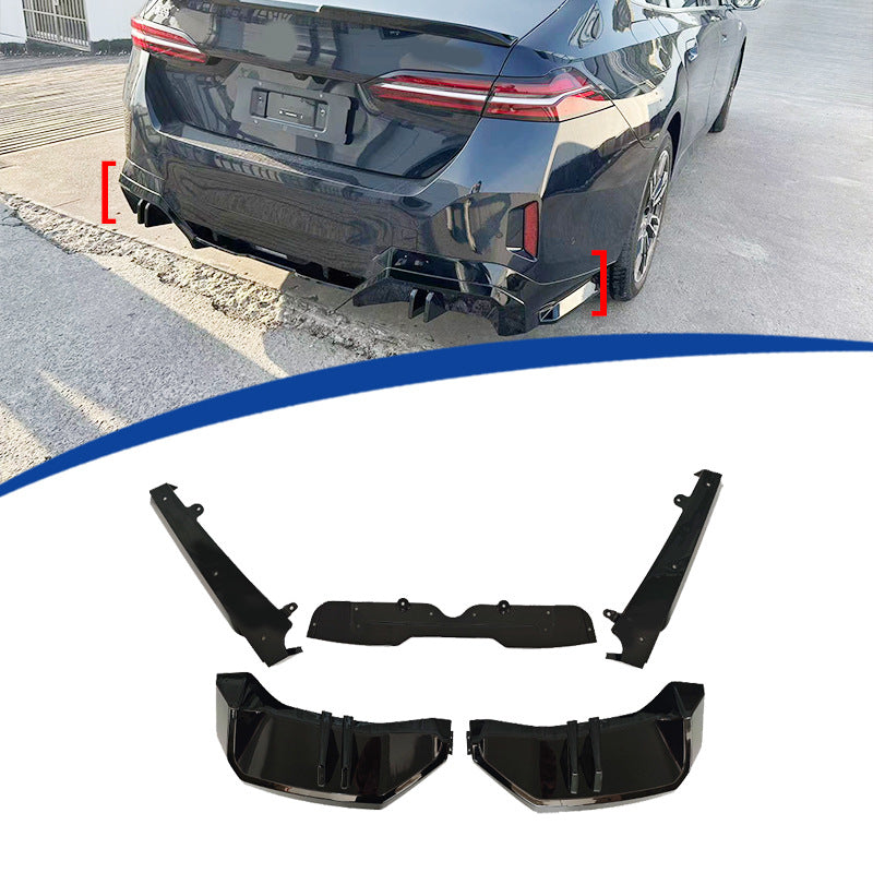 Omniba rear lip is suitable for overseas short-axle version 23 BMW 5 Series G60MP ABS material 5-section rear lip