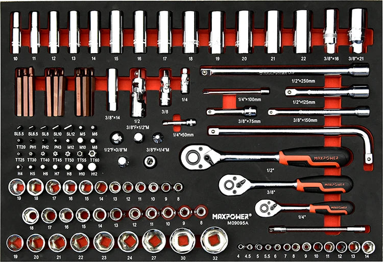 Mechanic Garage Workshop Engineers Tool Cabinet with 249 pieces Hand Tools