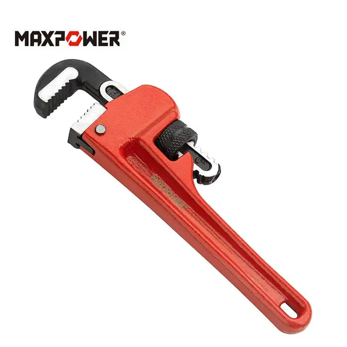 6''-48'' Red Straight Pipe Wrench for Heavy-Duty Plumbing, Sturdy Plumbing Pipe