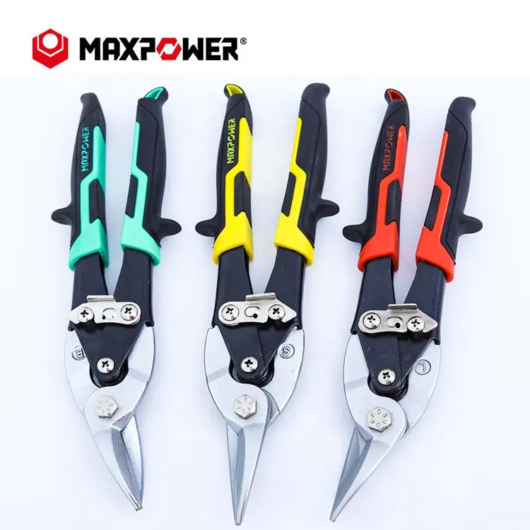 Left, Right and Straight Cut heavy duty crv cutting tin aviation snips