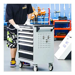 High quality 368 Pcs Tools Stainless Steel Garage Rolling 6 Drawer Maintenance Cabinet Herramientas