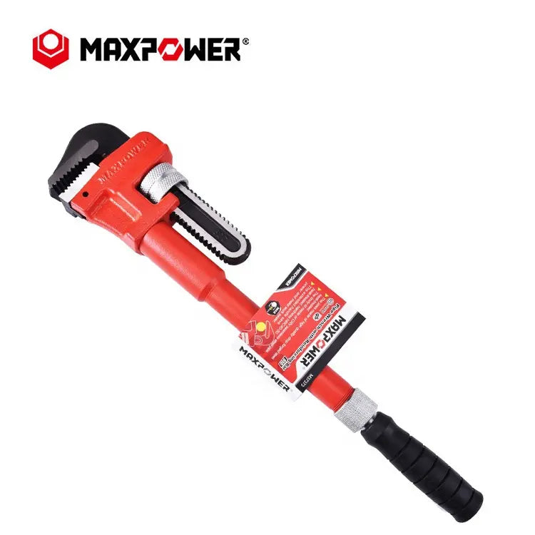 8'' - 48" Straight Adaptable Cheater Pipe Wrench Adjustable Labor Saving Pipe Wrench