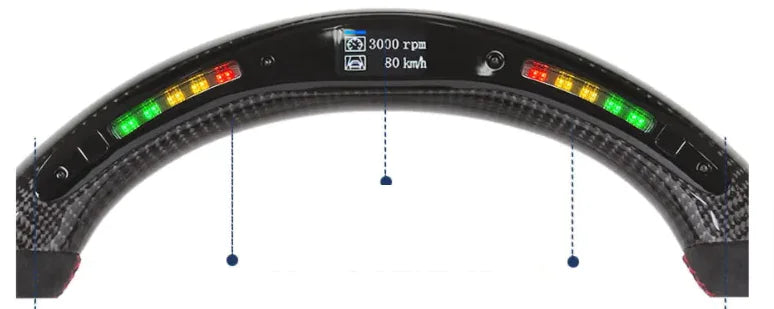 CarbonX LED Racing Steering Wheel